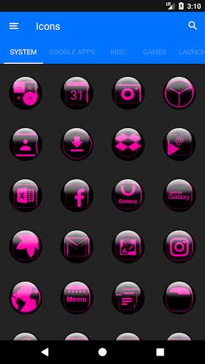 Pink Glass Orb Icon Pack скриншот 5