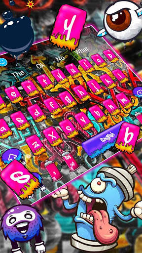 Wall Street Graffiti Keyboard Theme screenshot 2
