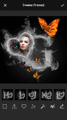 Smoke Effect Photo Frames screenshot 1