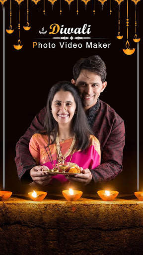 Diwali Photo Video Maker - Movie Maker screenshot 1