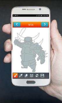How to Draw and Colour Clash Of Clans screenshot 6