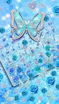 Blue Butterfly Gravity Keyboard screenshot 2
