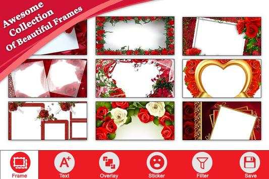 Rose Flower Photo Frame screenshot 1