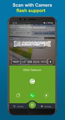 Scan Ethio Telecom Card - የኢትዮ ቴሌኮም ካርድ ይቃኙ screenshot 2