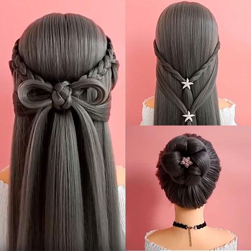 Long Hairstyle - Video Step By Step Offline icon