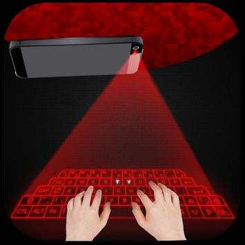 Hologram 3D keyboard simulated screenshot 3