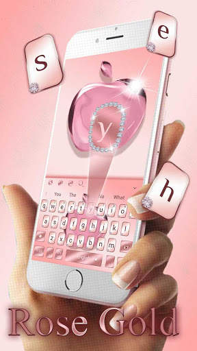 Plush Rose Apple Keyboard Theme screenshot 2