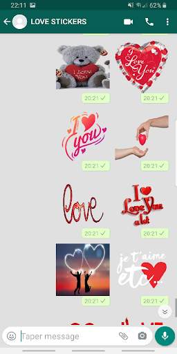 Love stickers for whatsapp ❤️ WASTICKERAPPS screenshot 1