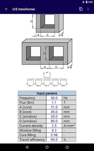 Transformer Calculator screenshot 7