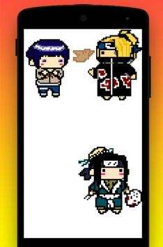 Color By Number Naruto pixel art screenshot 2