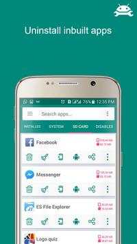 App Manager: uninstall app, clean cache & SD card screenshot 5