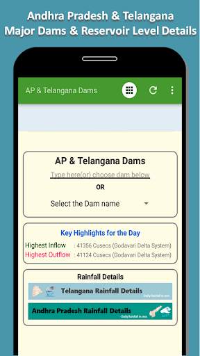 AP & Telangana Dams Level screenshot 1