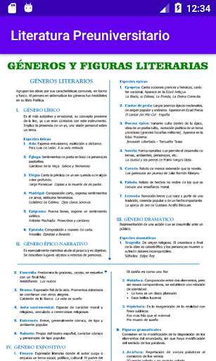 Literatura Preuniversitario screenshot 4
