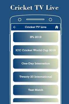 Cricket TV Live screenshot 1