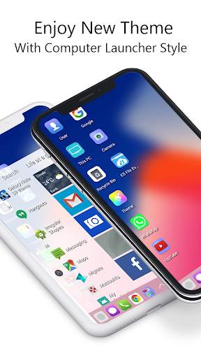 Modern phone X Theme for Computer Launcher screenshot 2