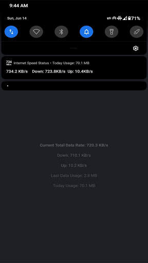 Net Speed Status screenshot 1