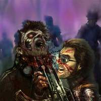 Zombie Attack in Army logo