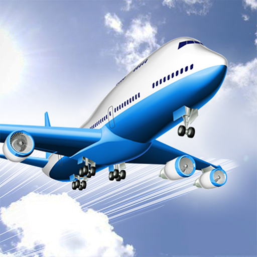 Airplane pilot simulator icon