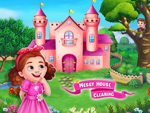 Princess Messy House Cleaning : Girls Activities screenshot 1