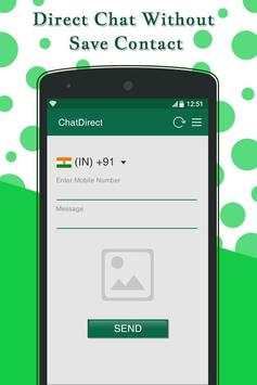 Direct Whatsapp Chat Without Save Contact screenshot 1