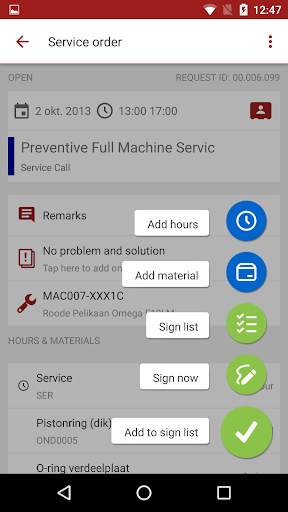Exact Field Service Q 3 تصوير الشاشة