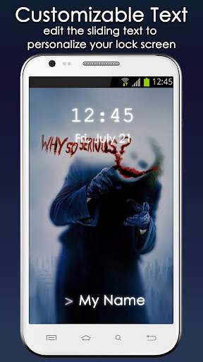 Fan Lock Screen of Joker screenshot 3