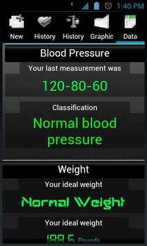 Blood Pressure lite screenshot 1