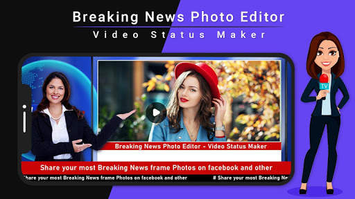 Breaking News Video Maker - Breaking Photos Maker screenshot 1
