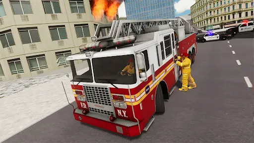 Fire Truck Driving Simulator screenshot 6