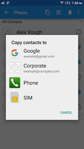 Copy Contacts screenshot 4