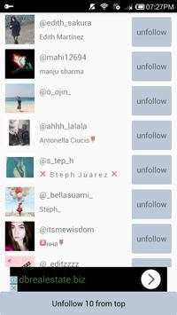 Unfollower 2 تصوير الشاشة