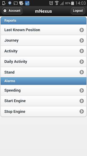 Nexus GPS Tracking Mobile screenshot 1