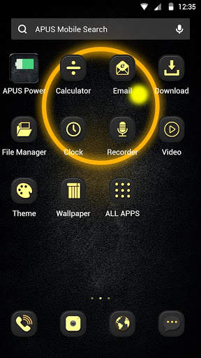 Solar Hola APUS Launcher theme screenshot 2