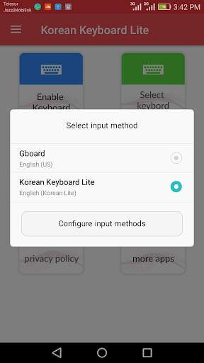 Korean Keyboard Lite screenshot 3
