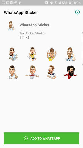 Football Star Stickers for WhatsApp, WAStickerApps screenshot 2