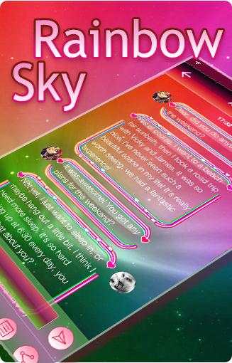 Rainbow Sky Keyboard Theme screenshot 5
