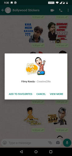 Animated Bollywood Stickers for WhatsApp screenshot 7