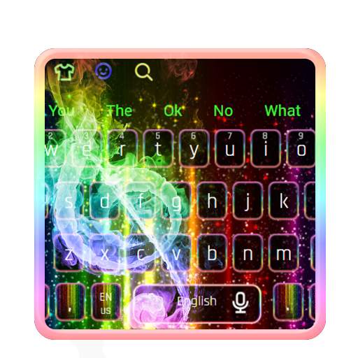 Neon Music Rainbow Keyboard 10001009