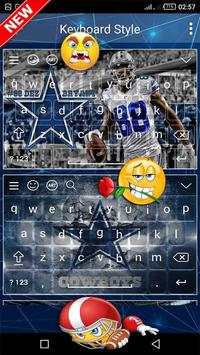 Dallas Cowboys" keyboard Theme screenshot 2