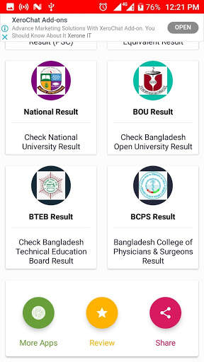 EDU Results screenshot 2