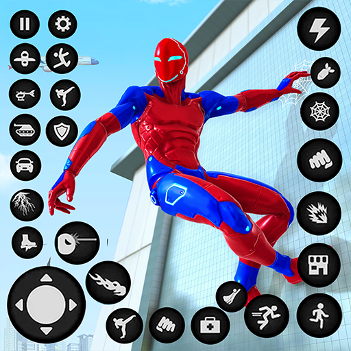 স্পাইডার রোপ হিরো: রোবট গেম icon