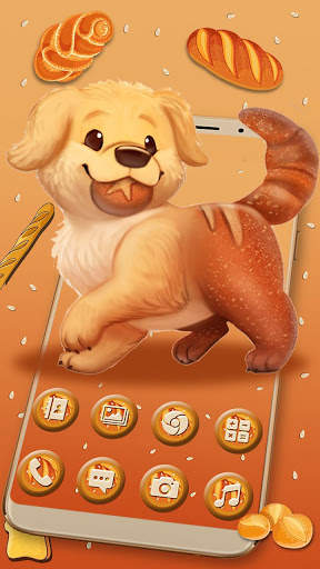 Pretty Bread Doggy Themes Live Wallpapers screenshot 1