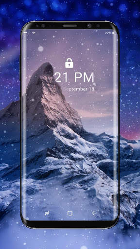Snowy Mountain Peak APUS Live Wallpaper screenshot 2