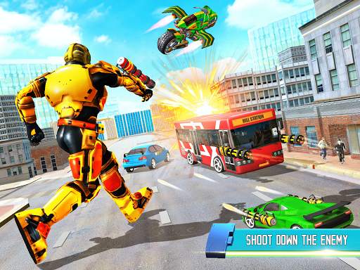 Modern Bus Robot Transform Bike Robot Games screenshot 8