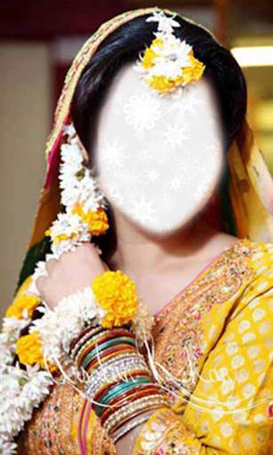 Girls Mehandi Suit photos Edit screenshot 3