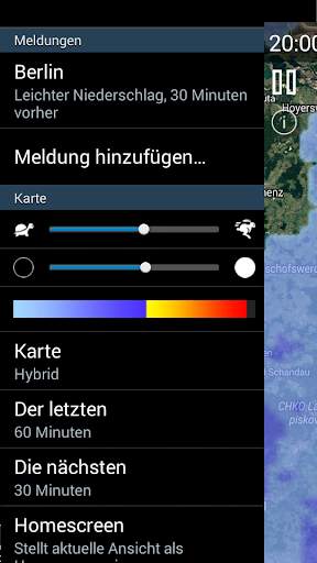 Regenmeldung screenshot 3