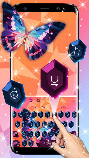 Glossy PolySphere Butterfly Keyboard screenshot 2