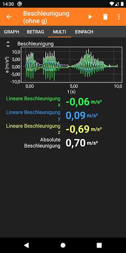 phyphox screenshot 4