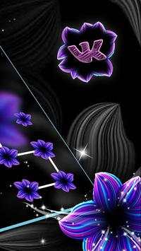 Neon Flower Pink Purple Launcher Theme screenshot 5
