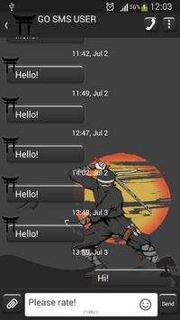 GO SMS Ninja screenshot 1